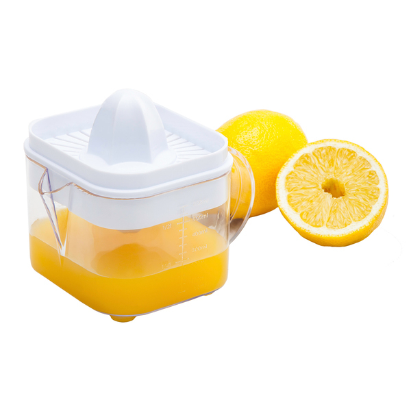 SQUEZZI citrus juicer with container,  white