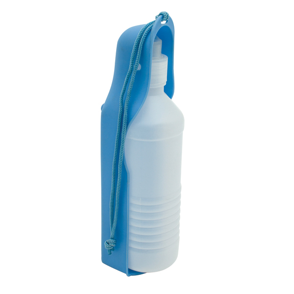 WALK DOG portable water bottle for dogs 500 ml,  light blue