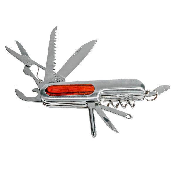 COBURG pocket knife 10 functions,  silver