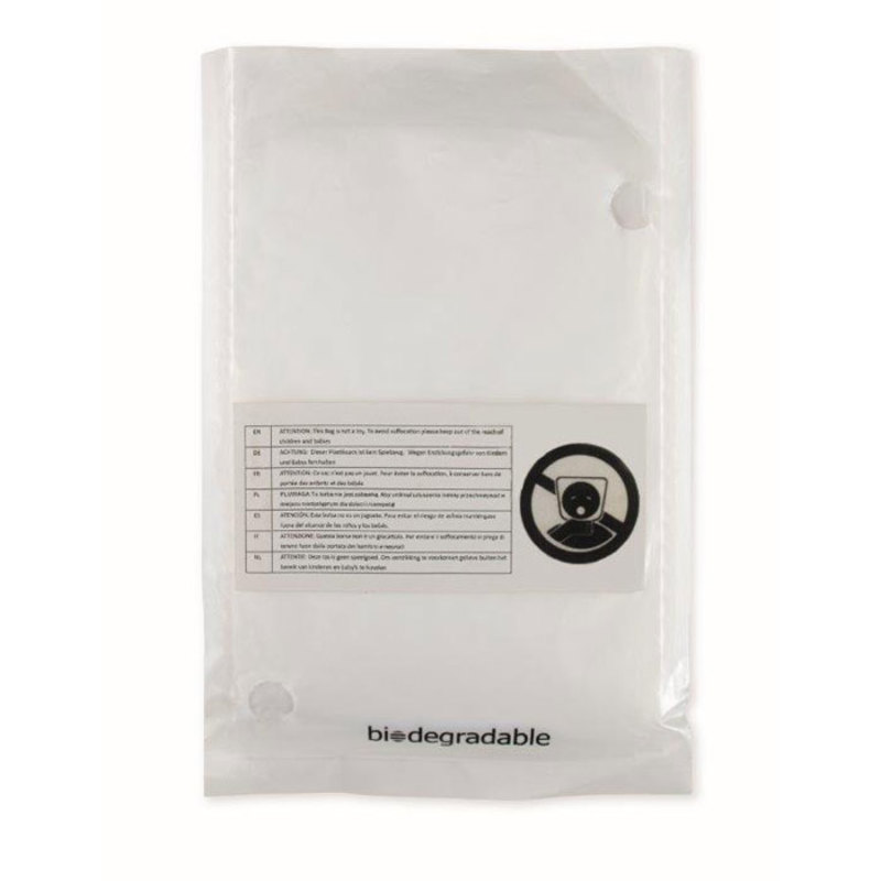 Biodegradable poncho and bag
