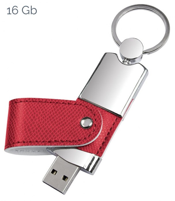 USB LEATHER RED