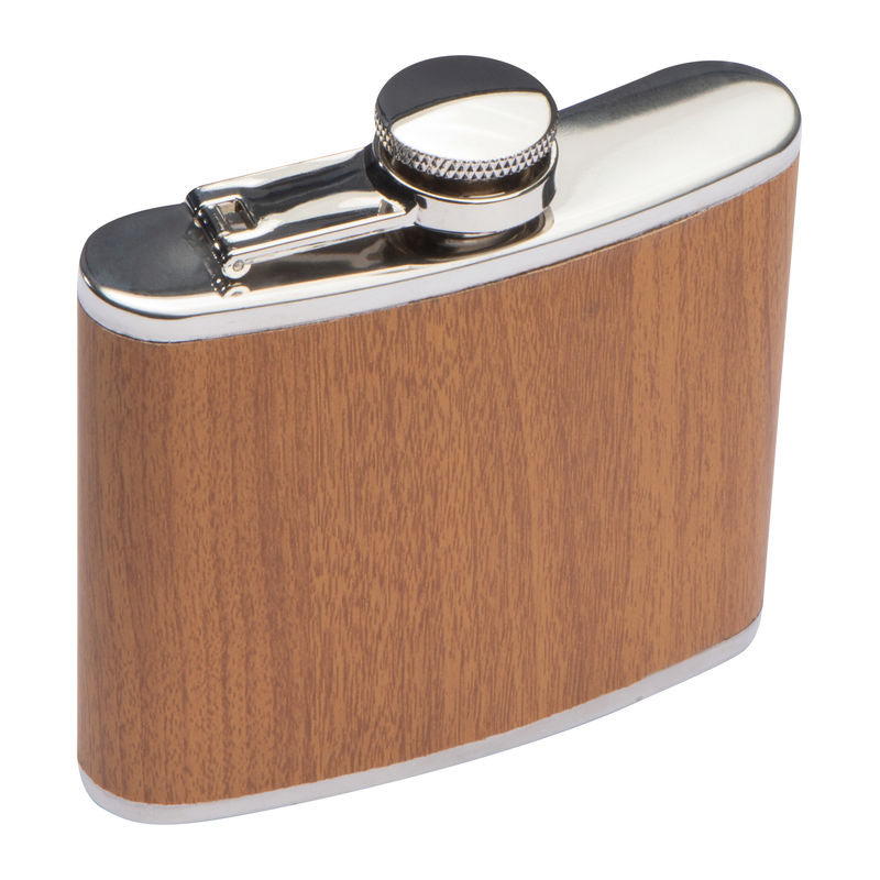 Stainless steel hip flask, 170 ml