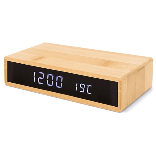 ALARM CLOCK WITH WIRELESS CHARGER AND TEMPERATURE