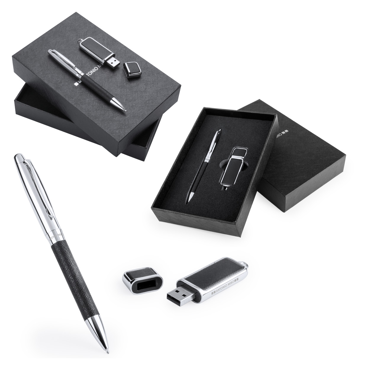 Dermop pen and USB flash drive set